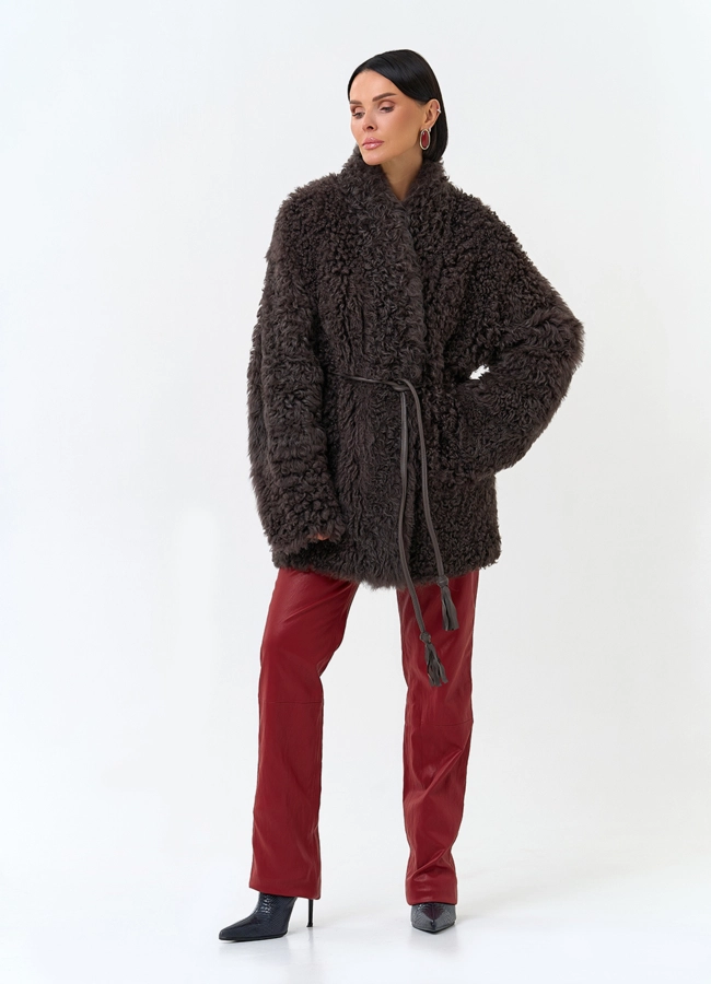 Женская дубленка двухсторонняя модель № 34171 универмаг малина фото