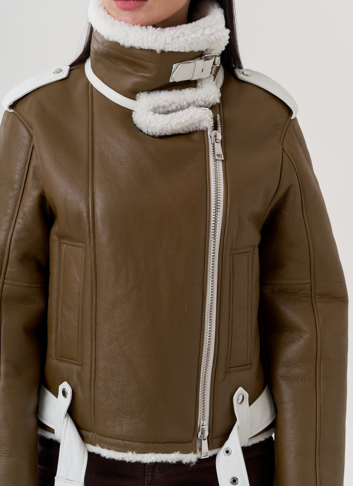 Женская дубленка пилот Женская дубленка пилот