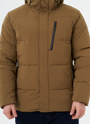 Мужской пуховик с капюшоном