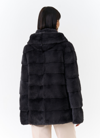 Куртка из меха норки с капюшоном Куртка из меха норки с капюшоном