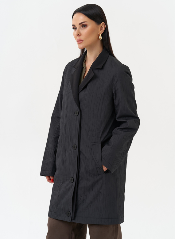 Женское утепленное полупальто трансформер