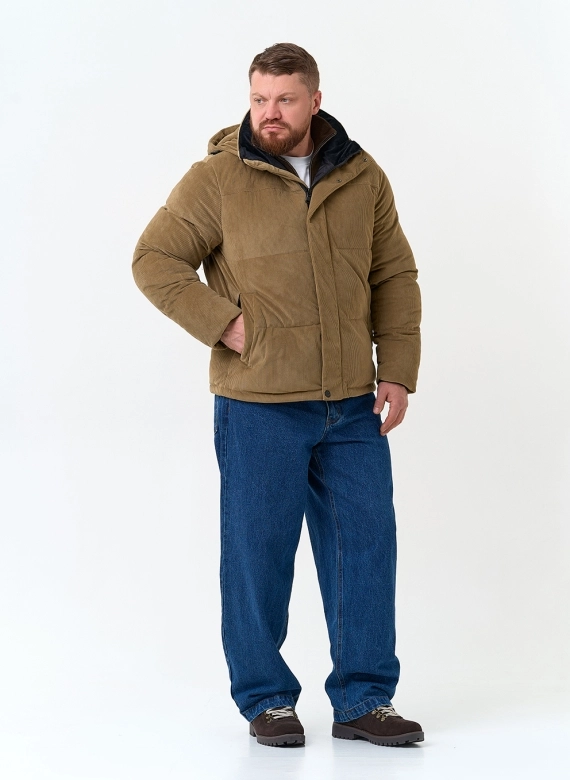 Мужской пуховик с капюшоном фото