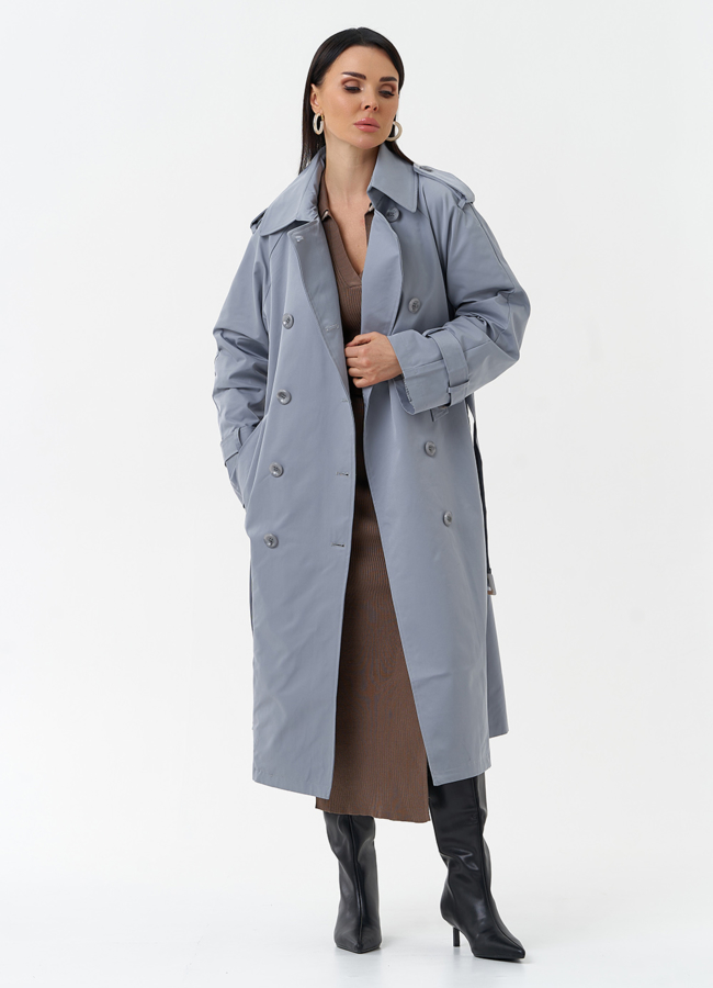 Женский плащ с английским воротником модель № 30267 универмаг малина