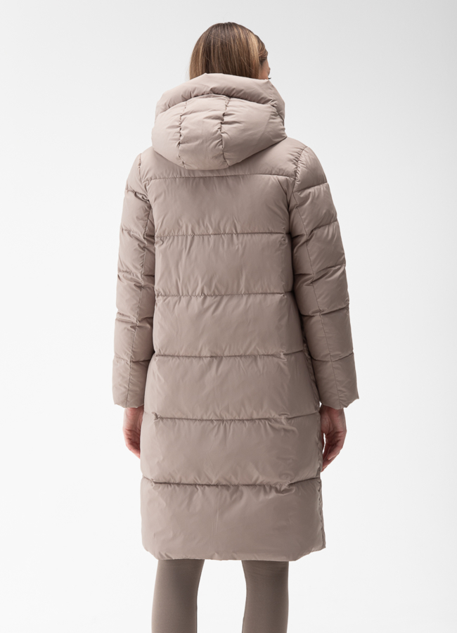 Женский пуховик с капюшоном  модель № 28410 в рассрочку