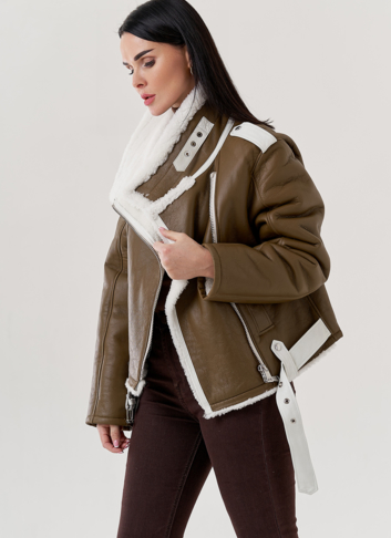 Женская дубленка пилот Женская дубленка пилот